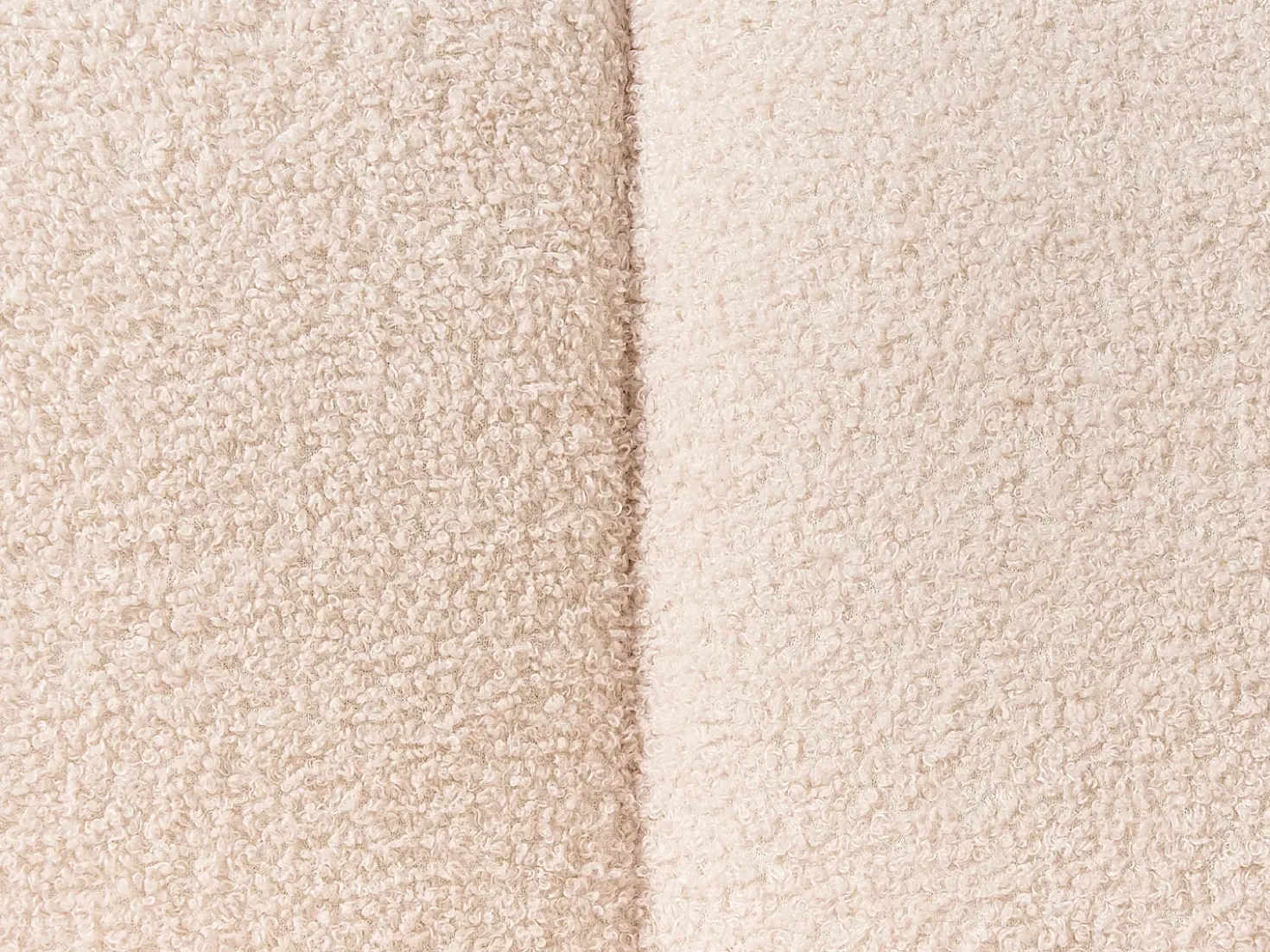 Chaise longue versione sinistra ALLIER Bouclé Beige chiaro