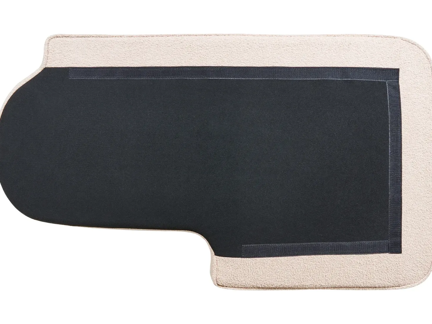 Chaise longue versione sinistra ALLIER Bouclé Beige chiaro