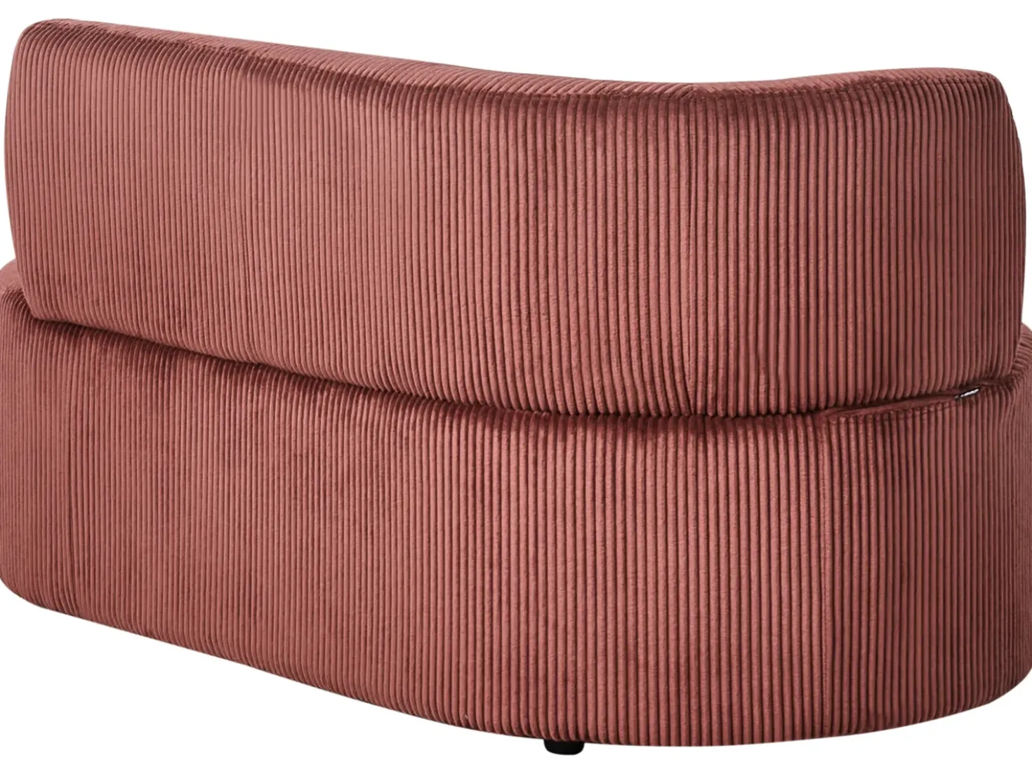 Chaise longue versione sinistra VANVEY Velluto a coste Rosso