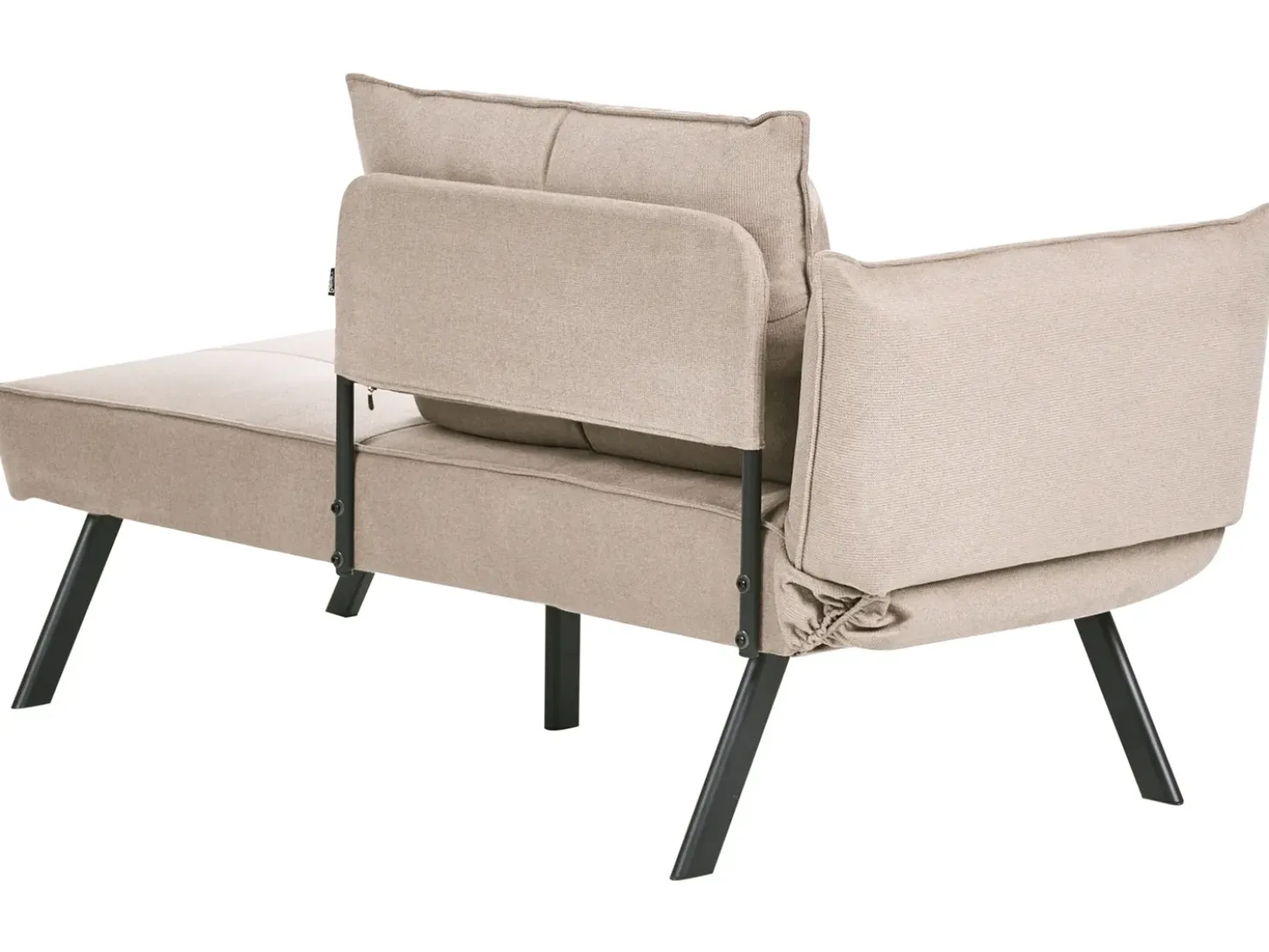 Chaise longue versione sinistra ROCAMADOUR Tessuto Tortora
