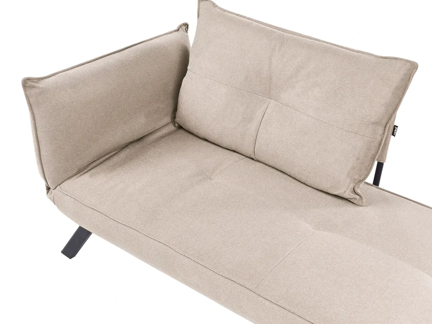 Chaise longue versione sinistra ROCAMADOUR Tessuto Tortora