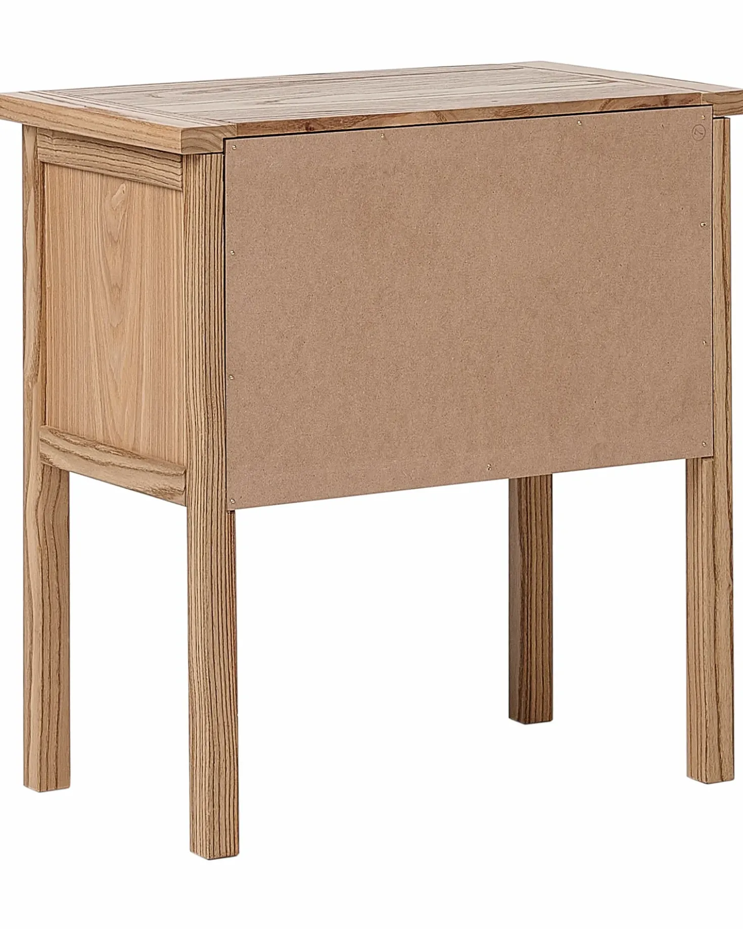 Comodino 2 cassetti SALTON Legno di sassofrasso Marrone