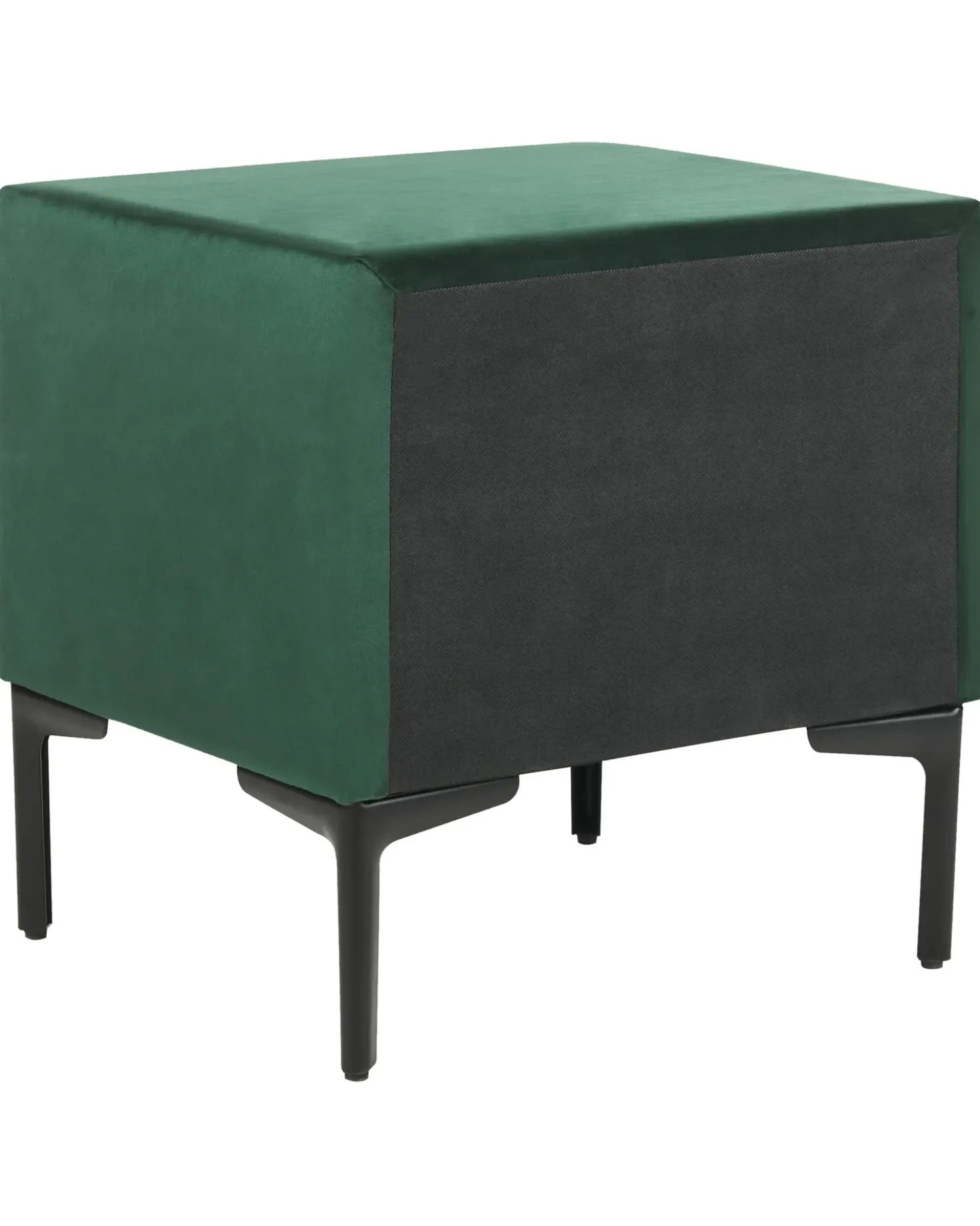Comodino 2 cassetti SEZANNE Velluto Verde scuro