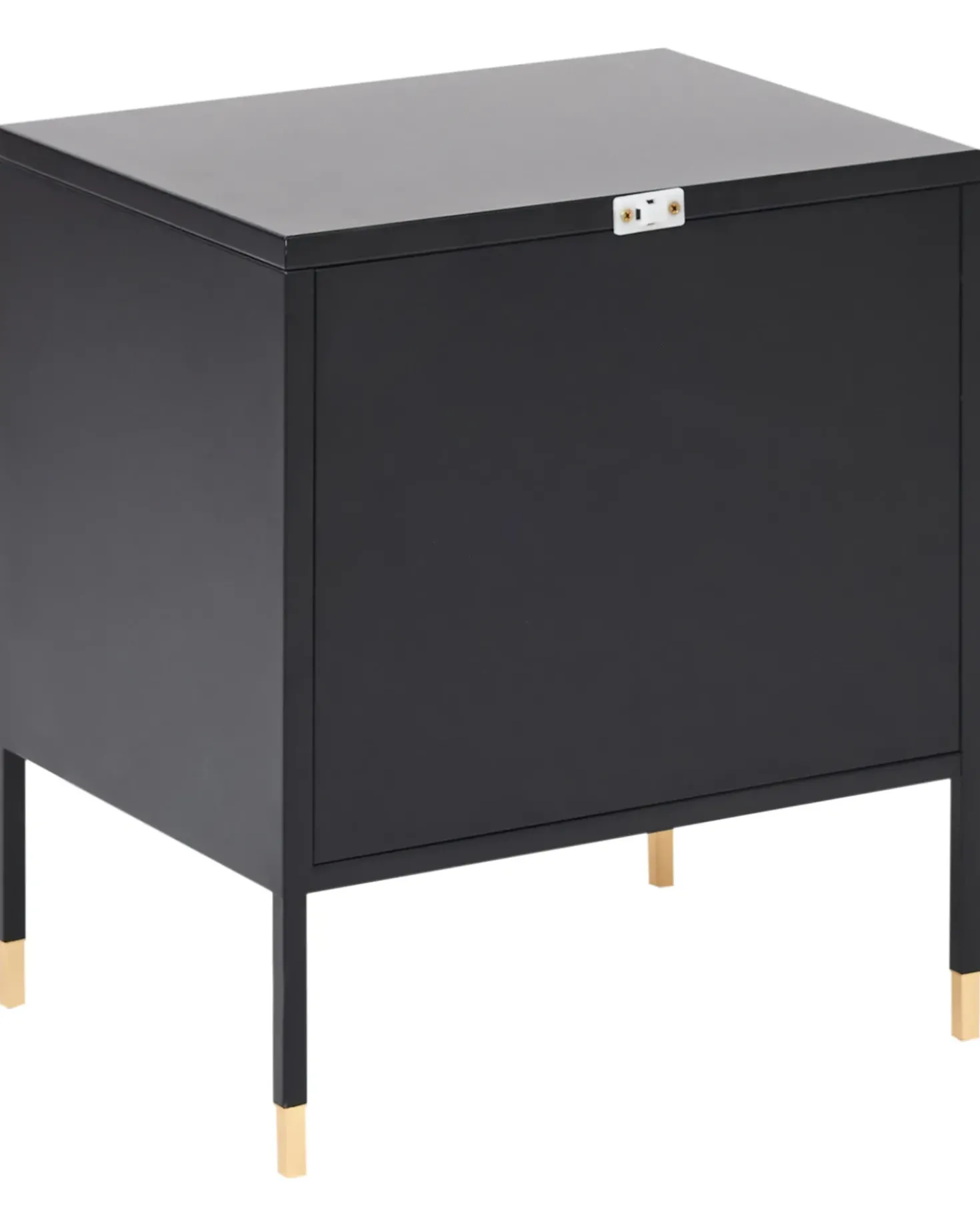 Comodino OSSETT Metallo Nero