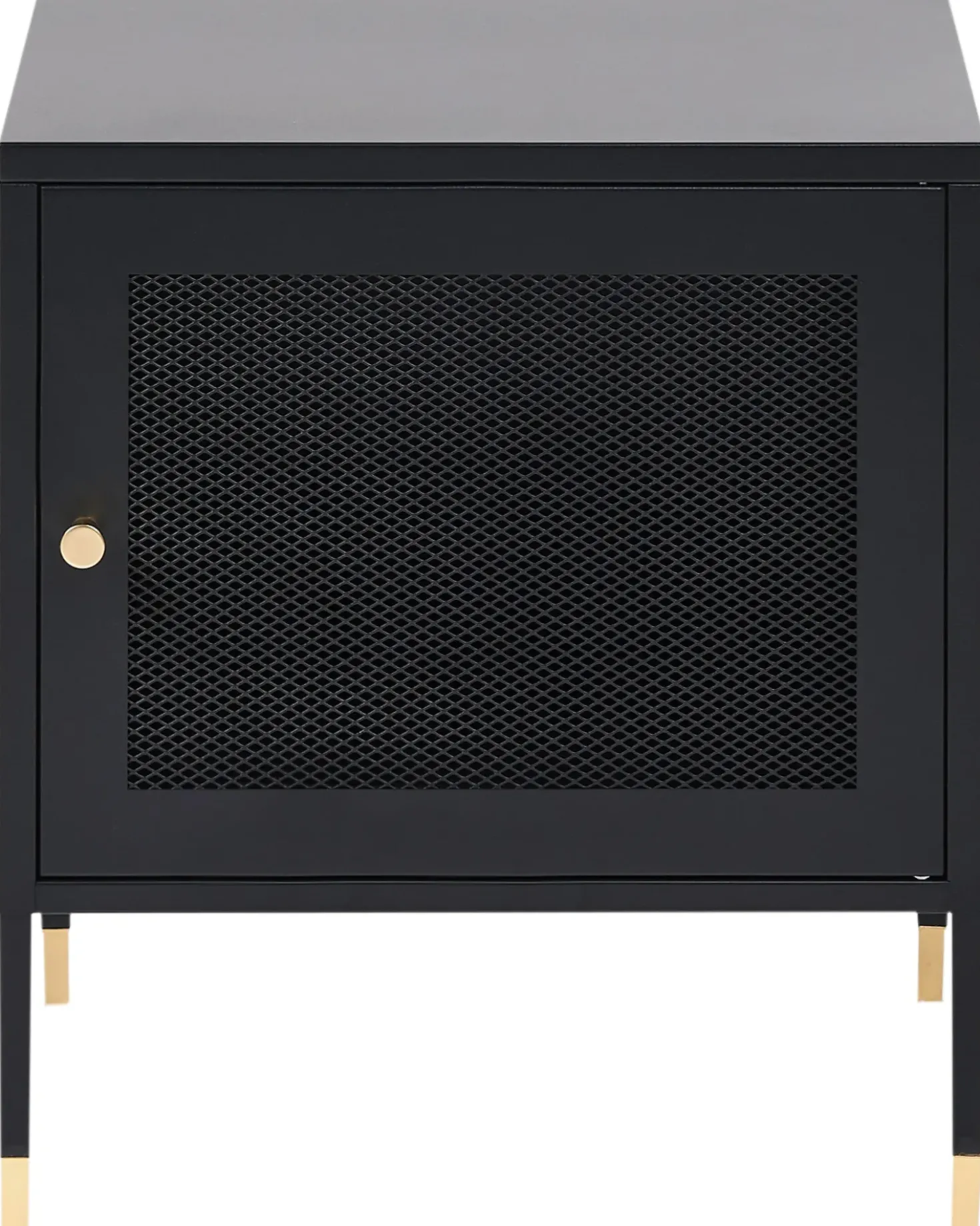 Comodino OSSETT Metallo Nero