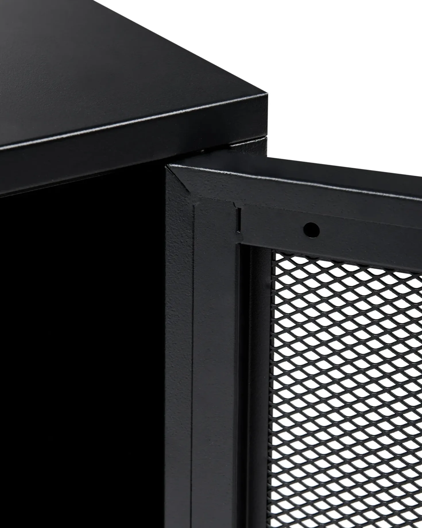 Comodino OSSETT Metallo Nero