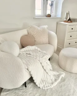 Best Beliani Coperta ABTEH 150 x 200 cm Bianco