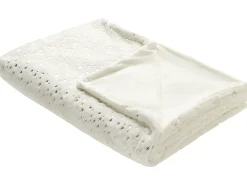 Discount Beliani Coperta ALAZEYA Bianco sporco Beige Oro