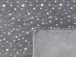 Outlet Beliani Coperta ALAZEYA Grigio Oro Grigio
