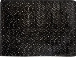 Outlet Beliani Coperta ALAZEYA Nero Oro Nero