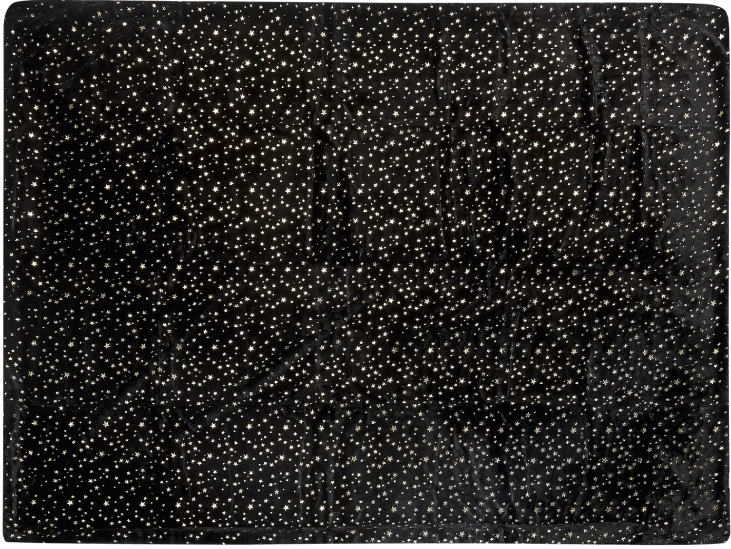Outlet Beliani Coperta ALAZEYA Nero Oro Nero