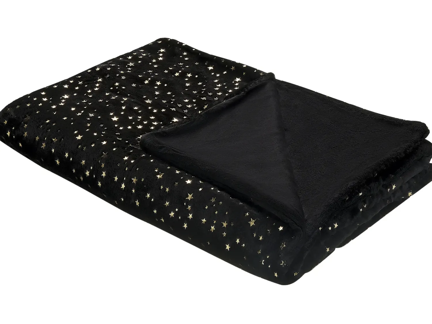 Outlet Beliani Coperta ALAZEYA Nero Oro Nero
