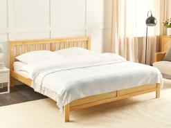 New Beliani Coperta AMPARA Cotone sporco Bianco