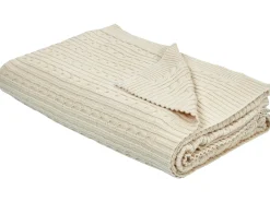 Sale Beliani Coperta ANAMUR Cotone 110 x 180 cm Beige