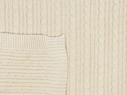 Sale Beliani Coperta ANAMUR Cotone 110 x 180 cm Beige
