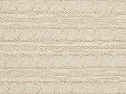 Sale Beliani Coperta ANAMUR Cotone 110 x 180 cm Beige