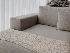 Sale Beliani Coperta ANAMUR Cotone 110 x 180 cm Beige