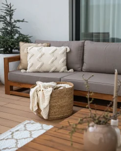 Sale Beliani Coperta ANAMUR Cotone 110 x 180 cm Beige