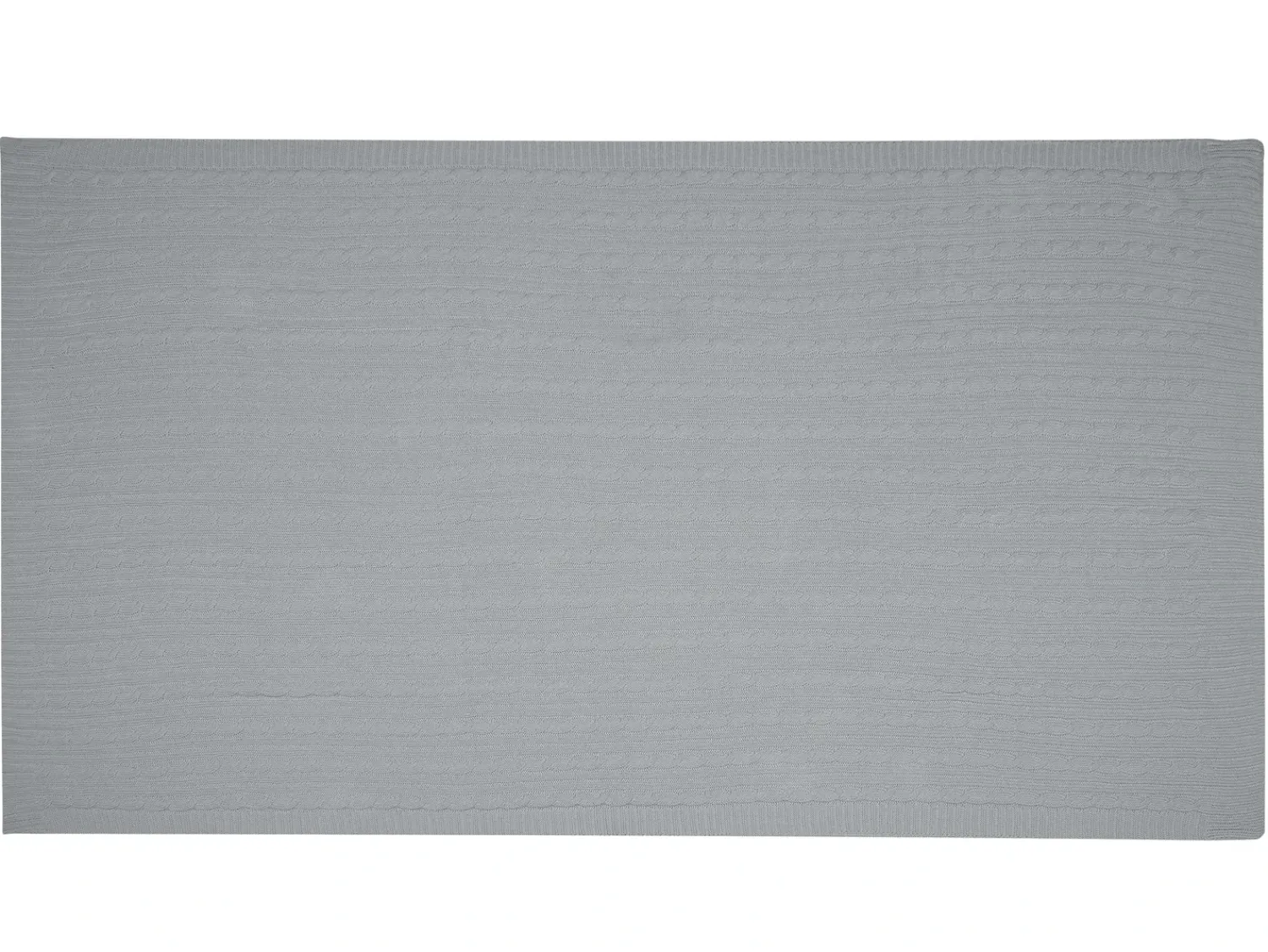 Discount Beliani Coperta ANAMUR Cotone 110 x 180 cm chiaro Grigio