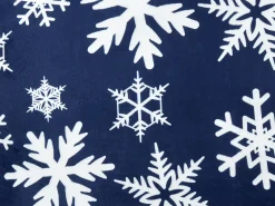 Beliani Coperta ANISE 150 x 200 cm Blu scuro Bianco Blu