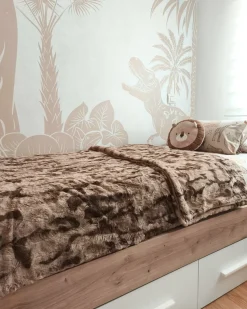 Discount Beliani Coperta BAKIRA Finta pelliccia Marrone