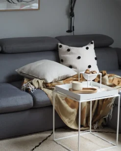 Hot Beliani Coperta BANGRE 130 x 170 cm Arancione Beige Arancione