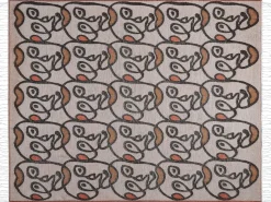 Hot Beliani Coperta BARBOT 130 x 170 cm Multicolore Marrone Nero Multicolore