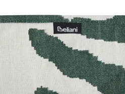 Outlet Beliani Coperta BARTAR Tessuto 130 x 170 cm Verde Bianco Verde