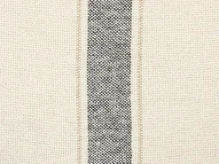Online Beliani Coperta CAYIR Cotone 130 x 170 cm Beige Beige Nero