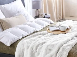 Clearance Beliani Coperta CHAAB sporco Bianco