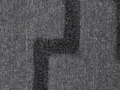 Sale Beliani Coperta CHACK Cotone Grigio scuro Grigio Nero