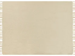 Hot Beliani Coperta CHAOHANI Tessuto Beige