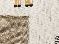 Sale Beliani CHILARI Cotone 130 x 170 cm Beige Beige Giallo Nero