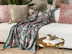 Discount Beliani Coperta DIBRUGARH Cotone 130 x 180 cm Multicolore