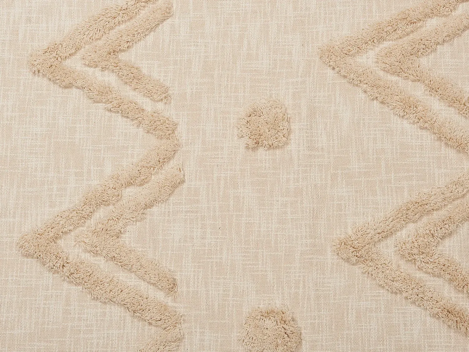 Beliani Coperta FATEHPUR Cotone 130 x 180 cm Beige