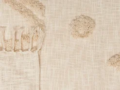 Beliani Coperta FATEHPUR Cotone 130 x 180 cm Beige
