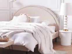 Online Beliani Coperta GODAVARI Bianco sporco Beige Oro