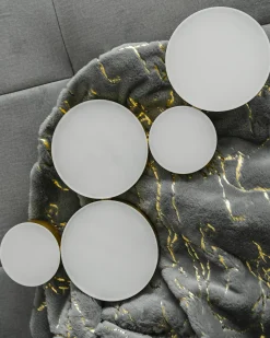Outlet Beliani Coperta GODAVARI Grigio Oro Grigio