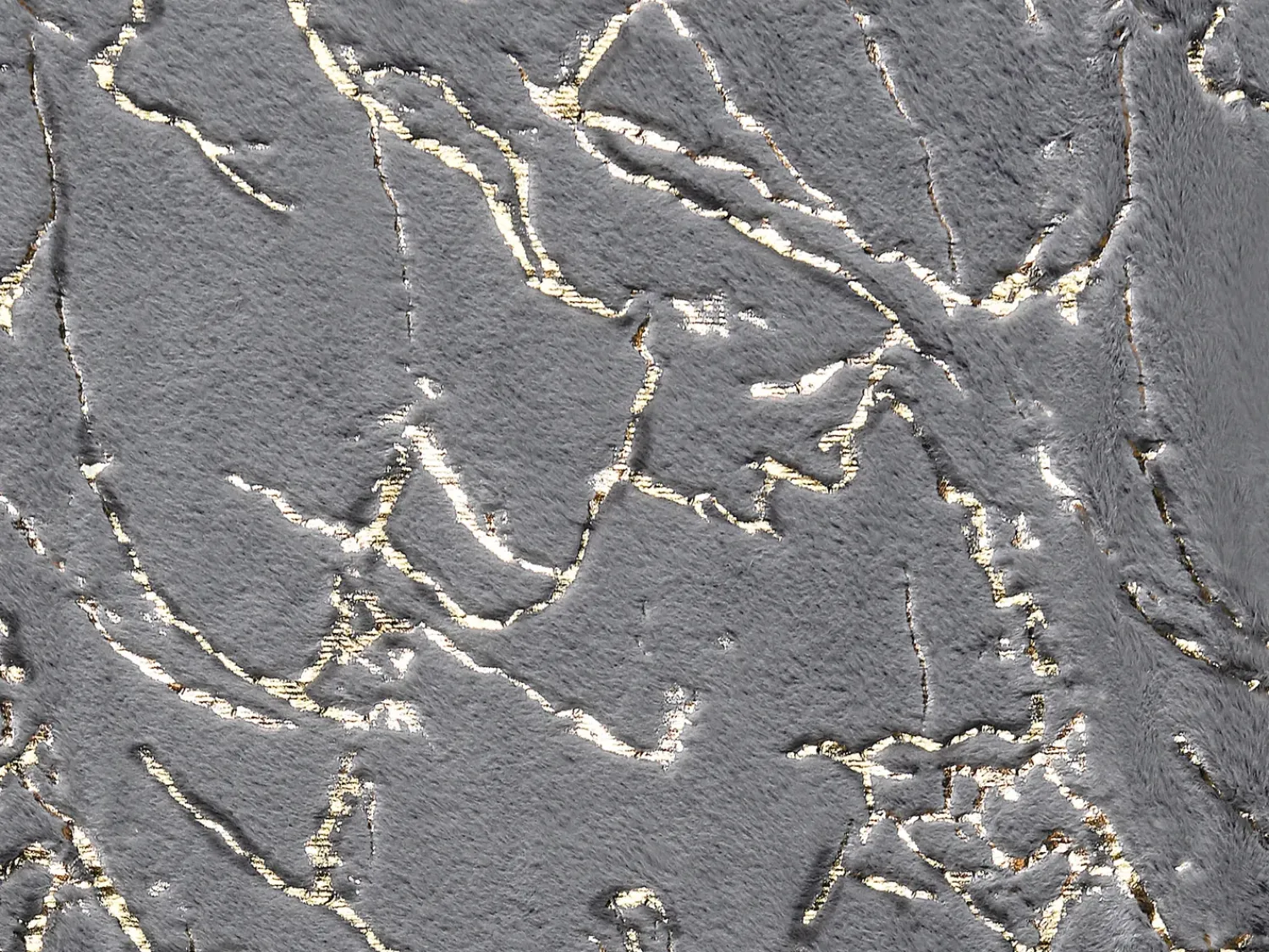 Outlet Beliani Coperta GODAVARI Grigio Oro Grigio