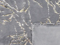 Outlet Beliani Coperta GODAVARI Grigio Oro Grigio