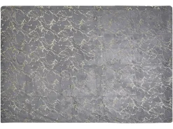 Outlet Beliani Coperta GODAVARI Grigio Oro Grigio
