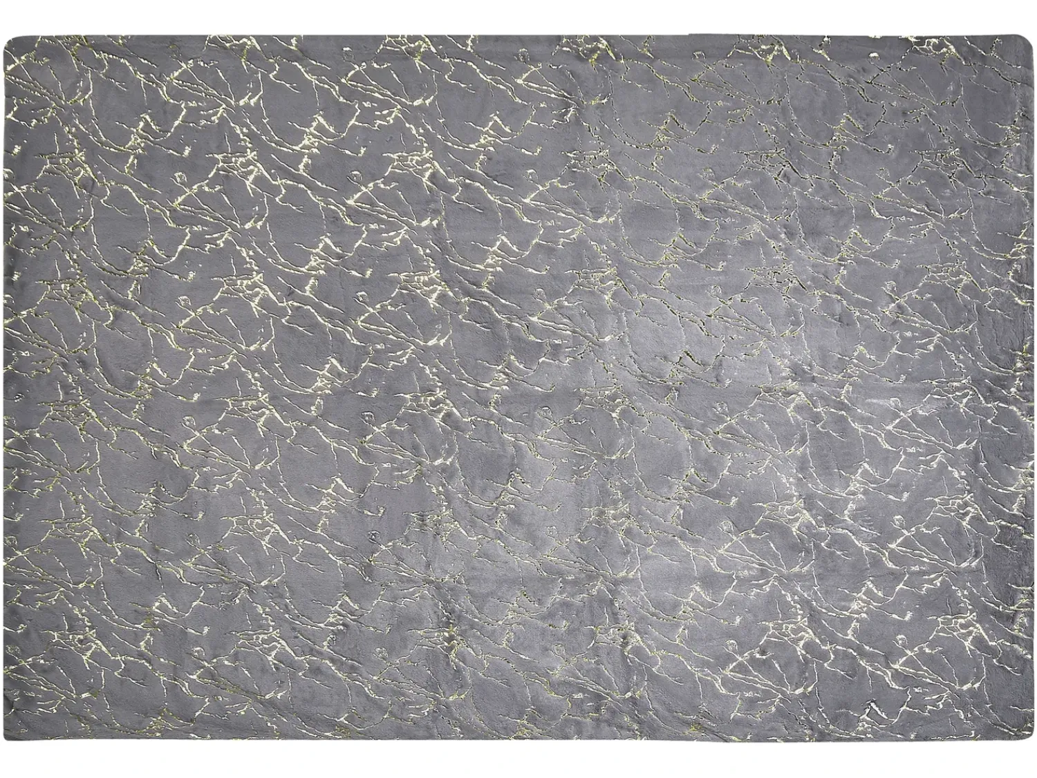 Outlet Beliani Coperta GODAVARI Grigio Oro Grigio