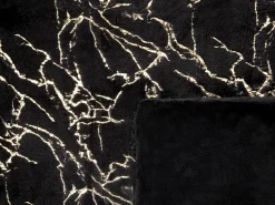 Online Beliani Coperta GODAVARI Nero Oro Nero