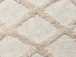 Best Beliani Coperta GUNA Cotone 130 x 180 cm Beige