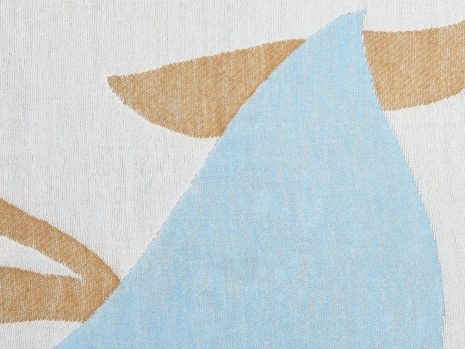 Beliani Coperta HAKUI 130 x 170 cm Blu Beige Blu Marrone