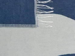 Discount Beliani Coperta HAPREK 130 x 170 cm Blu Blu Grigio