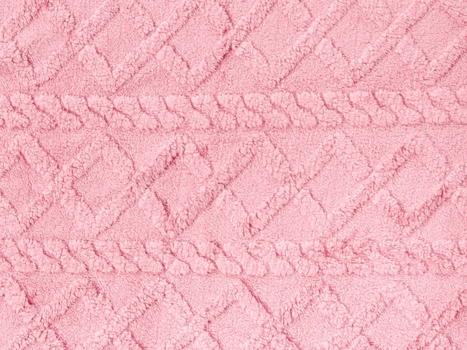Outlet Beliani Coperta HONEYCOMB 150 x 200 cm Rosa Bianco Rosa
