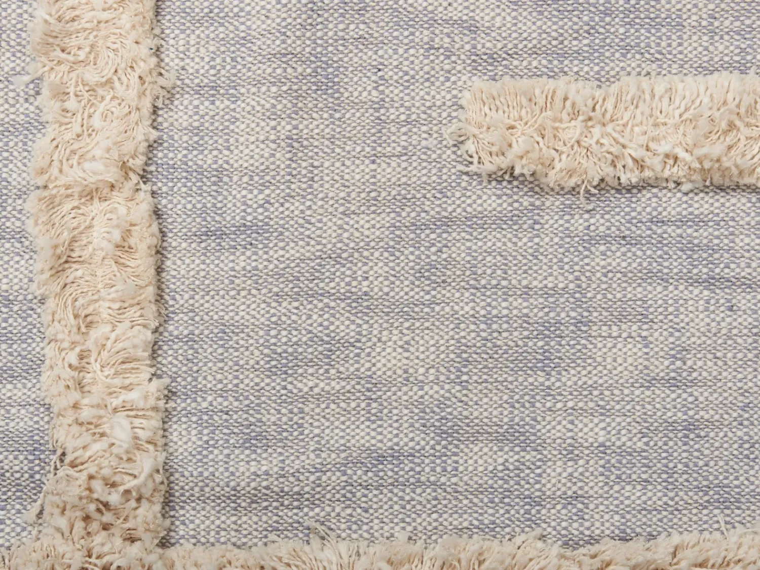 Discount Beliani Coperta HOSPET Cotone 130 x 180 cm Grigio Beige Grigio