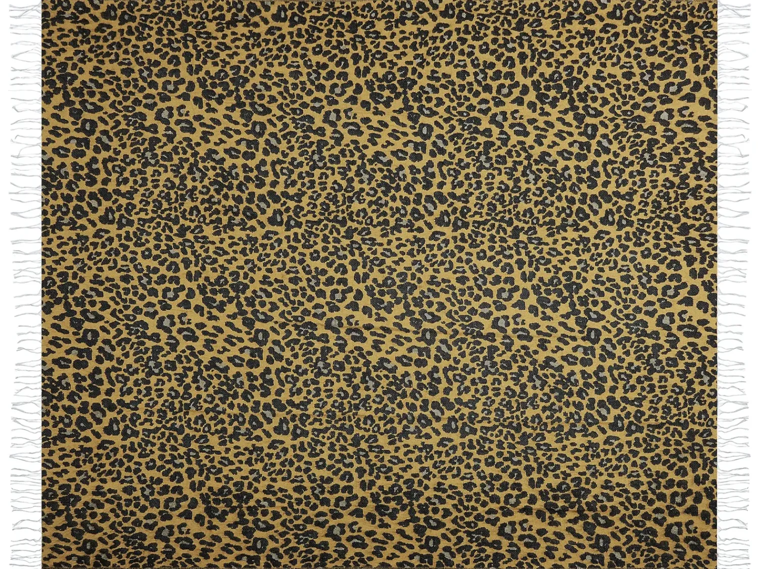 Discount Beliani Coperta JAMUNE 130 x 170 cm Marrone Bianco Marrone Nero