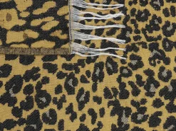 Discount Beliani Coperta JAMUNE 130 x 170 cm Marrone Bianco Marrone Nero